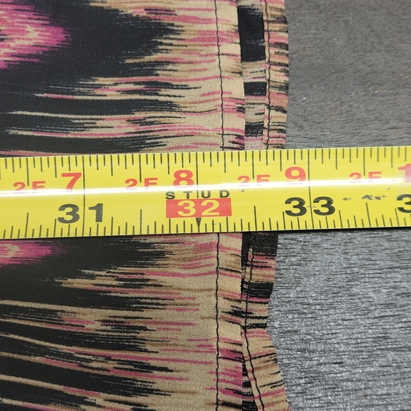 Express Aztec Chiffon Swing Midi Dress Small - Picture 15 of 15